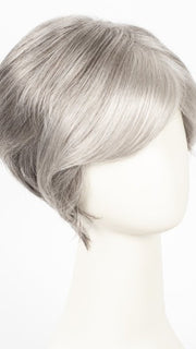 SILVER-STONE | Silver Medium Brown blend that transitions to more Silver then Medium Brown then to Silver Bangs