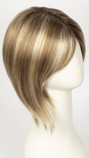 CREAMY TOFFEE R | Rooted Dark with Light Platinum Blonde and Light Honey Blonde evenly blended