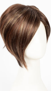 RAZBERRY ICE R | Rooted Dark Medium Auburn base with Copper and Strawberry Blonde highlights