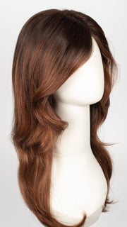 CRIMSON-LR | Dark Burgundy with Light Coppery ends and long dark roots