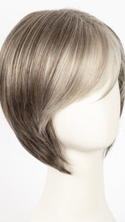 SANDY SILVER | Medium Brown and Silver blend that transitions to more Silver Light Ash Brown then to Silver Bangs