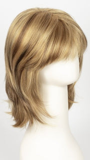 BUTTER-PECAN | Light Golden Blonde base with Brown and Medium Auburn evenly blended lowlights