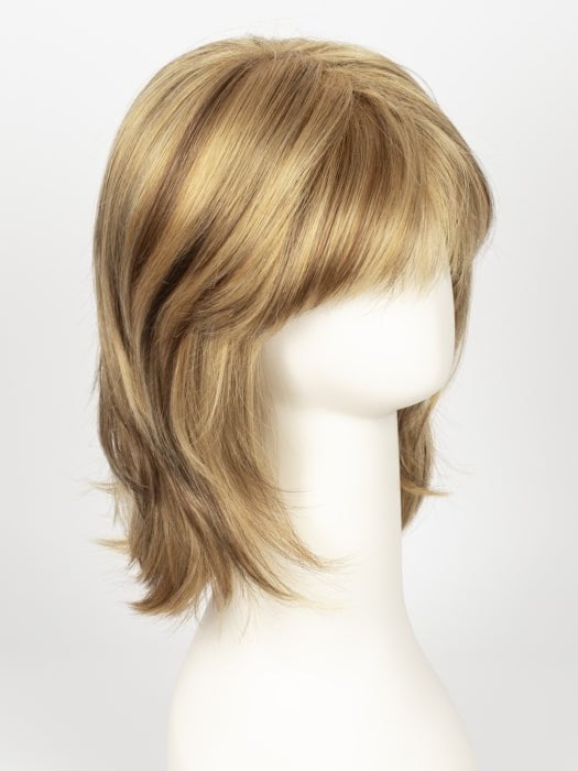 BUTTER-PECAN | Light Golden Blonde base with Brown and Medium Auburn evenly blended lowlights