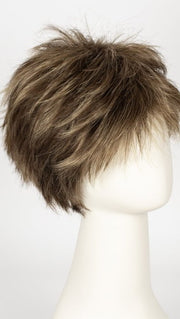 ICED MOCHA R | Rooted Dark Brown with Medium Brown Base Blended with Light Blonde Highlights