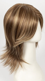 MAPLE-SUGAR | Light Honey Brown base with Strawberry Blonde highlights