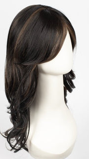 FS1B/30 | FROSTED (FS) - 80% base color frosted with 20% highlight color - Off Black + Medium Auburn
