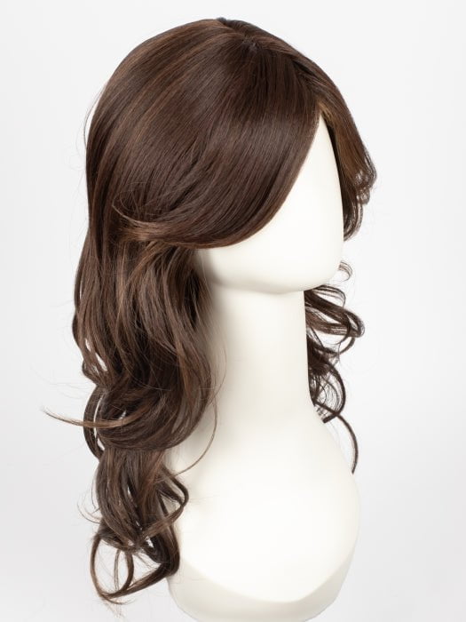 P4/30/33 - PIANO (P) - Chunky, side - by - side streaks of contrasting colors - Medium Dark Brown + Medium Auburn + Dark Auburn