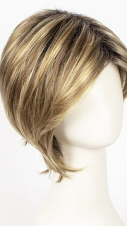 RH12/26RT4 | Light Brown w/Fine Golden Blonde Highlights And Dark Roots