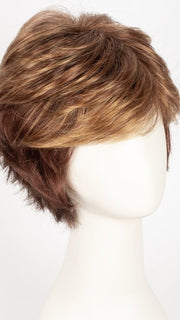 R33LF24 | Dark Auburn Lightening to Gold Blonde Mix in Front