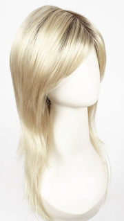 CHAMPAGNE-R | Light Beige Blonde, Medium Honey Blonde, and Platinum Blonde blend with Dark Roots