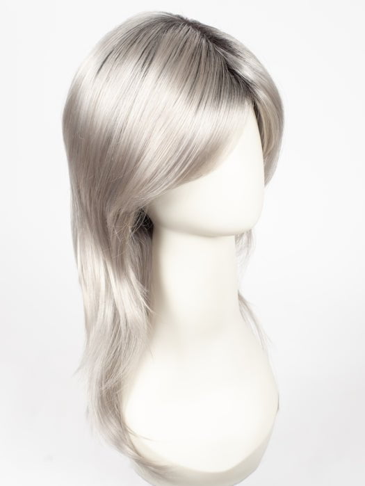 MOONSTONE | Medium Gray with Blue-toned Silver highlights and Dark Roots