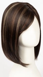 COFFEE LATTE-R | Dark Brown with Evenly Blended Honey Brown Highlights with Dark Brown roots