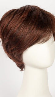 HOT-CHILLI-ROOTED | Bright Copper Red and Medium Burgundy Red Blend with Medium to Dark Brown Roots