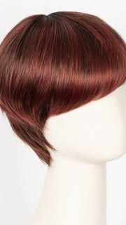 FLAME ROOTED 132.133.6 | Granat Red and Red Violet with Dark Brown Blend and Shaded Roots