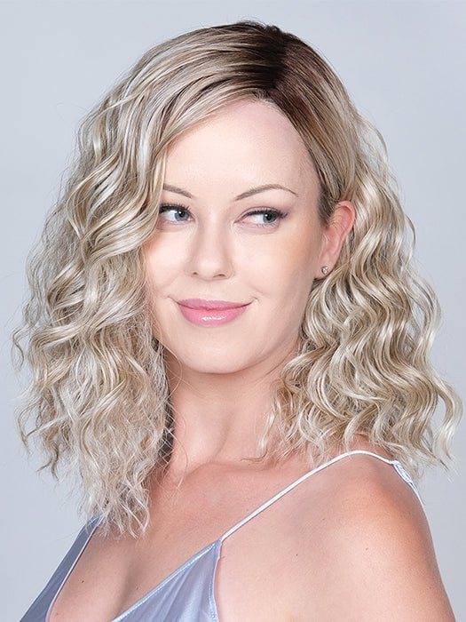 AMBER ROCK by BelleTress in BUTTERBEER BLONDE | Cool Light Blonde, Light Ash Blonde, and Golden Blonde with Medium Brown Roots PPC MAIN IMAGE FB MAIN IMAGE