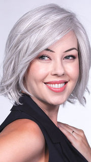 The extended lace front and side monofilament part create a natural look