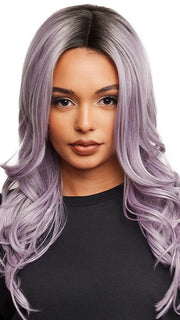 ALLURE WAVEZ by Rene of Paris in LUNAR-HAZE | Periwinkle Base with Off-Black Roots