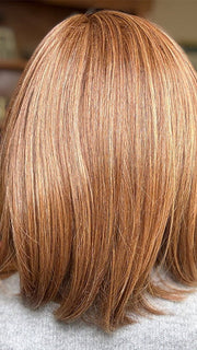 Eileen @crazywiglady is wearing ALWAYS TRENDING by RAQUEL WELCH in color RL30/27 RUSTY AUBURN | Medium Auburn Evenly Blended with Strawberry Blonde