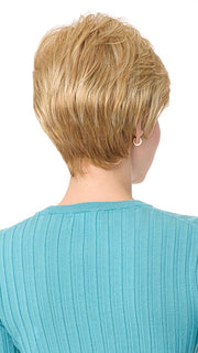 Model is wearing ANGEL by ENVY in color VANILLA-BUTTER | Golden Blonde blended with Champagne Blonde