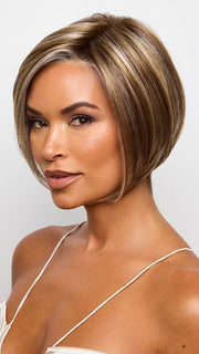 SPARKLING MOCA R | Neutral Dark-Brown Base featuring Silvery White and Golden Blond Highlights