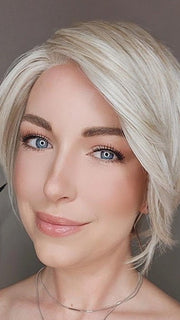 Liane wearing BEST IN CLASS by GABOR in GF16-22 ICED SWEET CREAM | Pale Blonde with Slight Platinum Highlighting