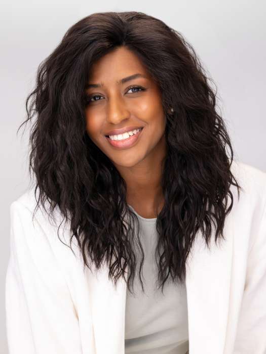 Model is wearing Orlando-V by Vivica Fox in color 2 | Dark Brown