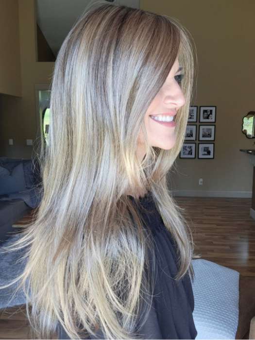 Natalie Gray @vanish.into.thin.hair is wearing ZARA PETITE by JON RENAU in 24BT18 ECLAIR | Dark Natural Gold Blonde & Light Natural Gold Blonde Blend with Light Natural Gold Blonde Tip