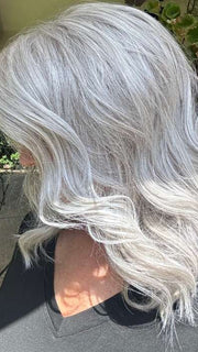 Mel B. @mels.be.ageless is wearing LAGUNA BEACH by BELLETRESS in OYSTER GRAY | A mixture of Lightest Gray and a hint of White