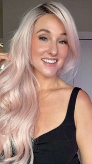 Carlyn @carlynwilson84 is wearing QUEUE THE HUE by RAQUEL WELCH in PINK