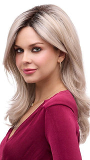 BOBBI by Envy in SILKY BEIGE | Light Platinum Blonde with Dark Brown Roots PPC MAIN IMAGE FB MAIN IMAGE