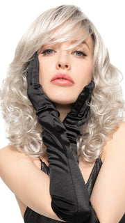 A mid-length is a gorgeous curly wig, without the bulk