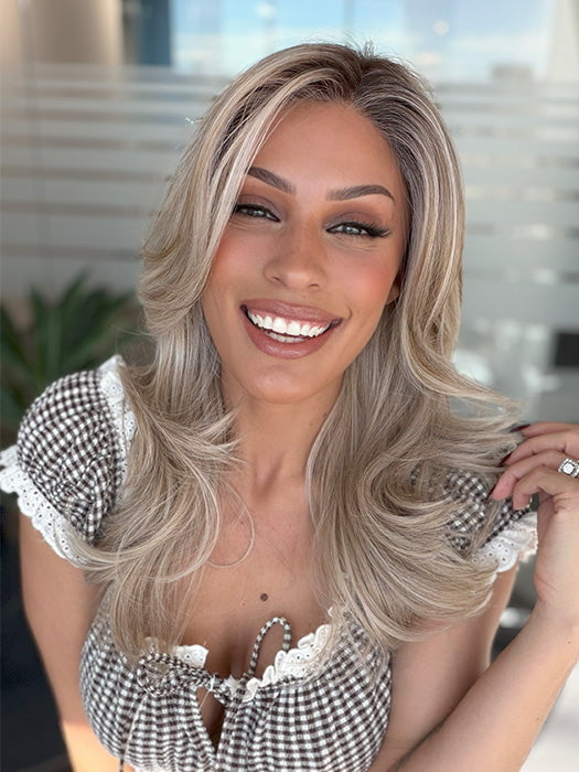 Featured Here: Brooklyn by Belle Tress in color Milkshake Blonde R