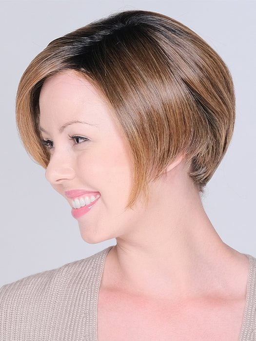 The partial monofilament top and temple-to-temple lace front allow for versatile styling