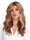 Model is wearing CALIFORNIA BEACH WAVES by TRESSALLURE in color EL 12/22/R8