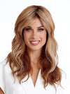 Model is wearing CALIFORNIA BEACH WAVES by TRESSALLURE in color EL 12/22/R8