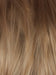 CHAMPAGNE SUNSET | Dark/medium multi-tonal blond with textured honey, ash, and golden hues and chocolate brown roots