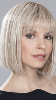 CLEO by Ellen Wille in SILVER BLONDE ROOTED 60.23 | Pearl White and Lightest Pale Blonde Blend with Shaded Roots