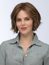 Model is wearing CLOVER by ESTETICA in color R8/26H | Golden Brown with Golden Blonde Highlights