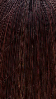 COLA WITH CHERRY | Medium Dark Brown/Medium and Dark Auburn Highlights and Dark Brown Roots