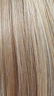 CHAMPAGNE-BLUSH | Creamy White Blonde Base transitions to Strawberry Blonde with Light Auburn Highlights