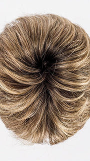 BERNSTEIN ROOTED | Lightest Brown, Light Golden Blonde, and Dark Strawberry Blonde Blend with Shaded Roots
