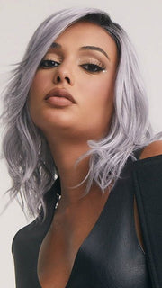 DAZZLING WAVEZ by Rene of Paris in LUNAR HAZE | Periwinkle Base with Off-Black Roots