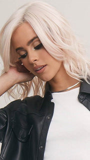 DAZZLING WAVEZ by Rene of Paris in PINK CHAMPAGNE | A perfect mixture of soft baby Pink and Light Pale Blond tones