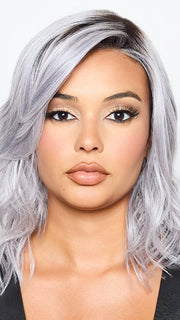 DAZZLING WAVEZ by Rene of Paris in LUNAR HAZE | Periwinkle Base with Off-Black Roots