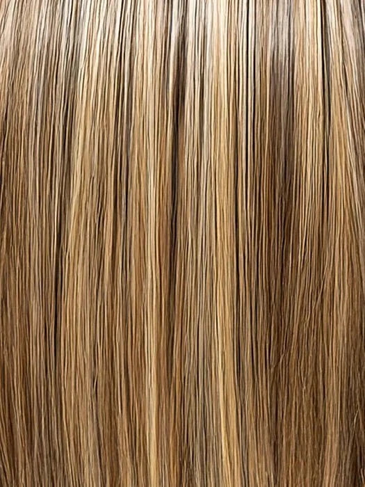 EL17/23/R8 | Pale Auburn Beige Blonde Blend, Rooted Medium Brown, Highlighted Light Blonde with face framimg highlights