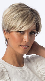 EMBER by ESTETICA in color RH1488RT8 | Highlighted Copper Blonde with Golden Brown Roots