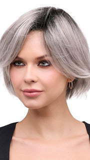 STERLING SHADOW | Medium Salt-and-Pepper Grey with Darker Brown Roots