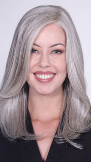 FONTAINE by BelleTress in OYSTER |  A blend of Light Grey, Silver, White and with a Dark Gray Mix on the nape