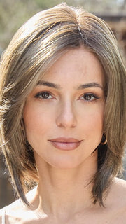 FINDLEY by Amore in TRUFFLE-BROWN-R | Neutral Medium-Brown Tone, softly blended with Light Ash Blond. FB MAIN IMAGE