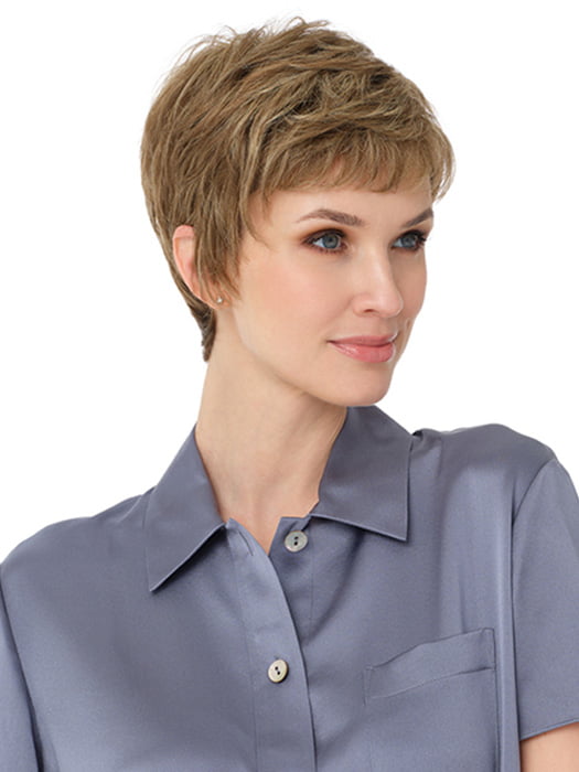 FIONA by ENVY in color MOCHA FROST | Light Brown blended with Golden Blonde